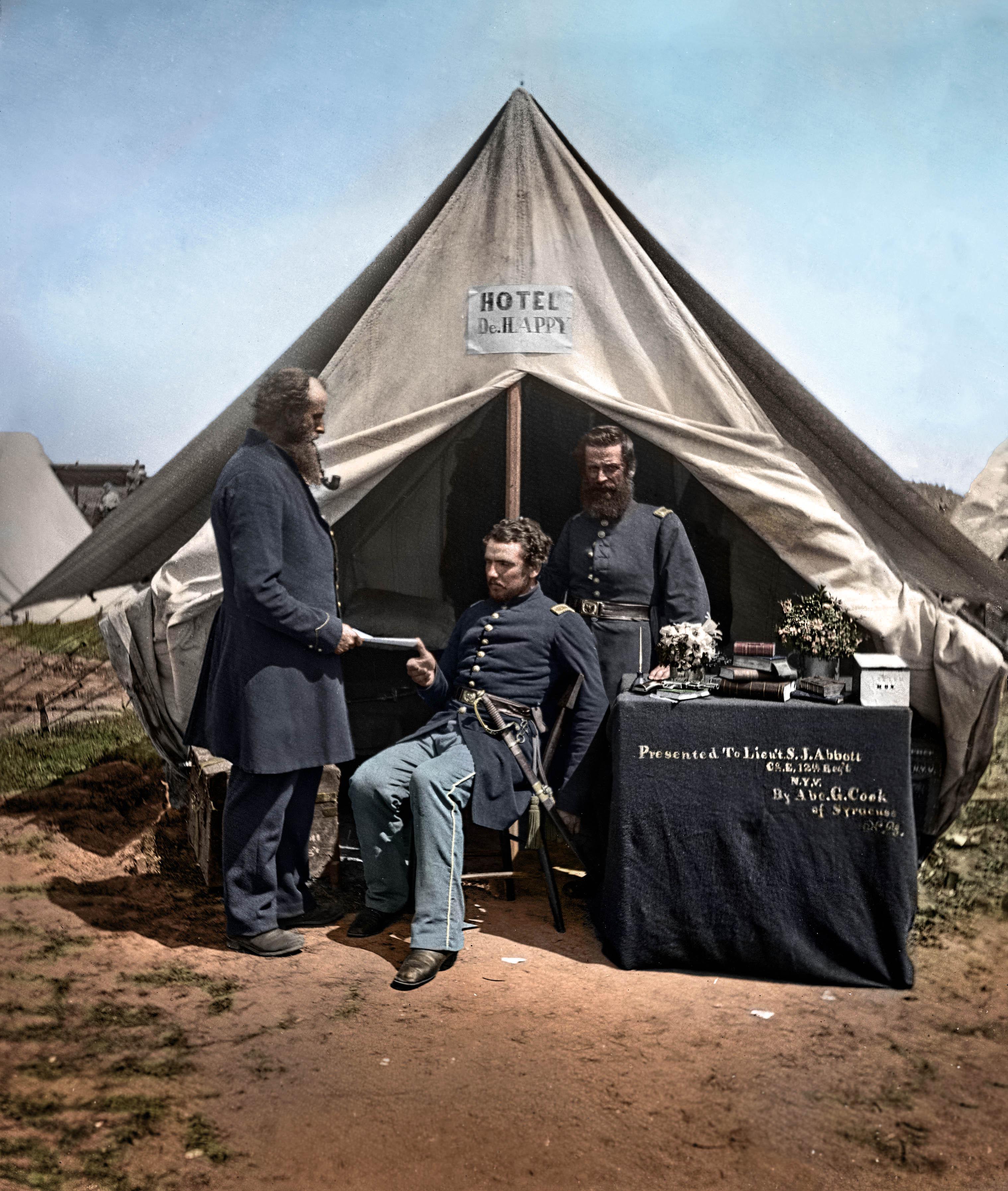 Civil War camp life, 1860s